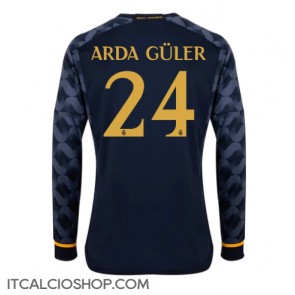 Real Madrid Arda Guler #24 Seconda Maglia 2023-24 Manica Lunga
